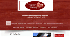 Desktop Screenshot of ferienwohnungen-am-burgberg.de